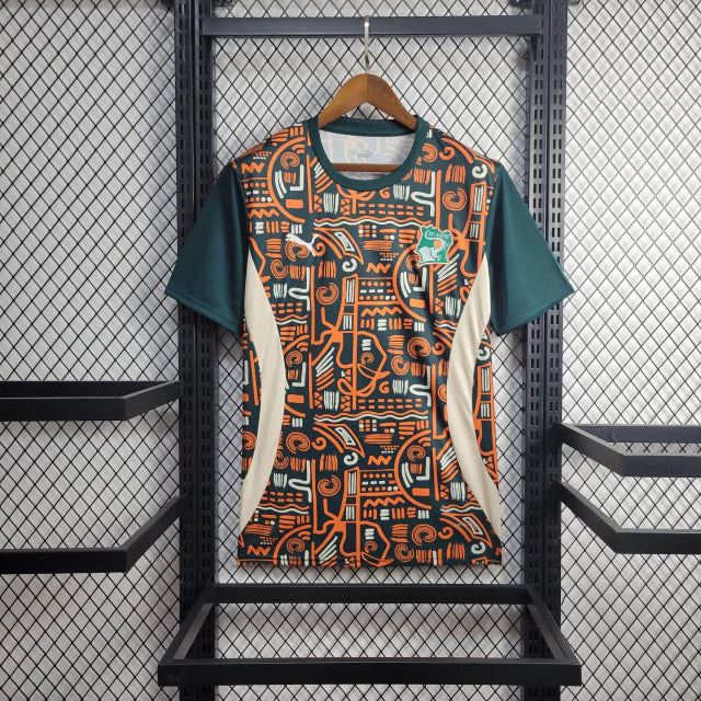 Camisa Costa do Marfim Pré-Jogo - 2025